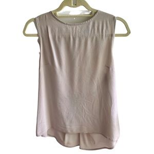 Beautiful 100% silk top - small - open/cross back